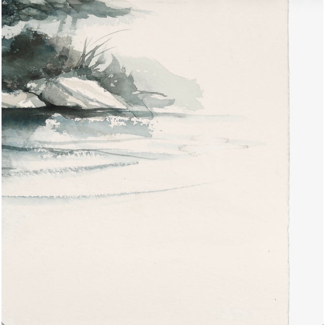 Late 20th Century Original Landscape Watercolor by Tulsa Artist Ellen Shannon – Tree, House & Reflection Scene For Sale - Image 13 of 15