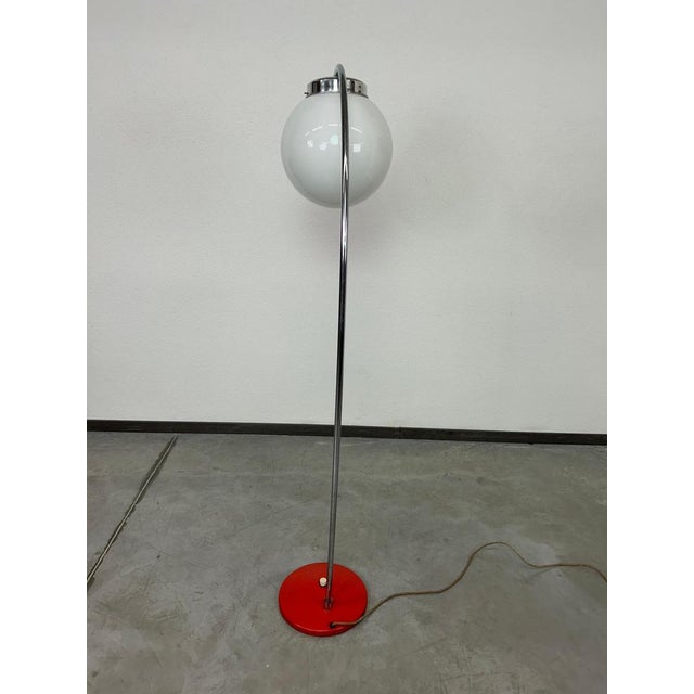 Mid-Century Modern Glass Floor Lamp, 1970s For Sale - Image 9 of 11