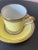 Yellow Vintage Italian Richard Ginori Contessa Yellow and Gold Porcelain Coffee Espresso Tea Cup and Saucer For Sale - Image 8 of 12