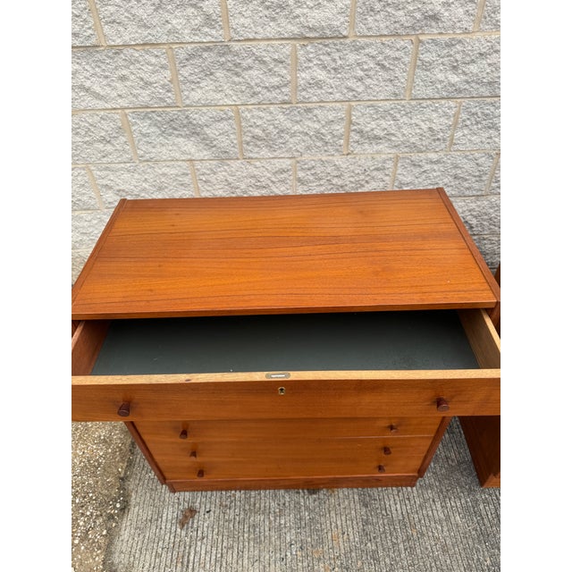 Mid-Century Modern 1960s Danish Modern Style Teak Five-Drawer Dresser For Sale - Image 3 of 12