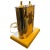 This authentic 1970s Mid-Century Modern Italian table lamp, produced by Old Gift, pairs rich yellow lacquered wood with...