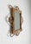 1960s Italian Riviera Style Burnt Bamboo Rattan Wall Mirror With Scalloped Frame For Sale In Sacramento - Image 6 of 10