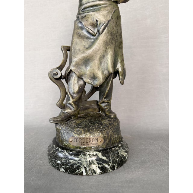 Later Calamine Sculpture by Charles Perron, France, 1900s For Sale - Image 9 of 11