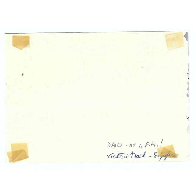 Painting by English artist Ivy Attwell (1895-1985) of Indonesia. Attwell traveled extensively all over the world and...