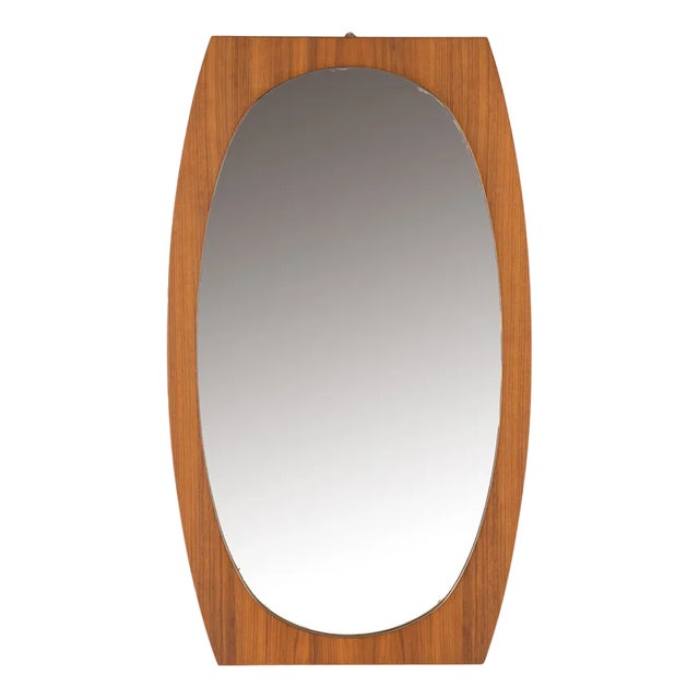 Vintage Wall Mirror by Gianfranco Frattini, 1970s For Sale