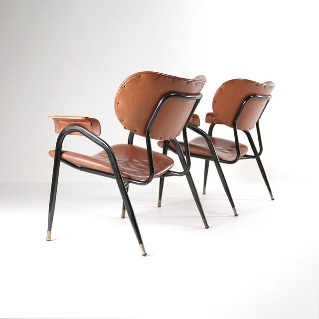 Armchairs by Gastone Rinaldi for Rima, 1950s, Set of 2 For Sale - Image 6 of 15