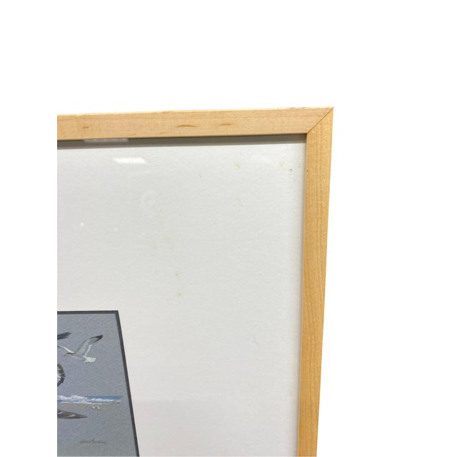 Original William Timmins (American, 1915–1985) Seagulls Painting — Mid‑20th‑Century Monterey Coastal Scene For Sale - Image 9 of 9