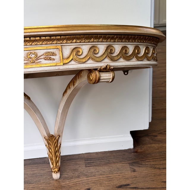 Hollywood Regency Dorothy Draper Style Large Scale Wall Mounted Shelf For Sale - Image 10 of 18