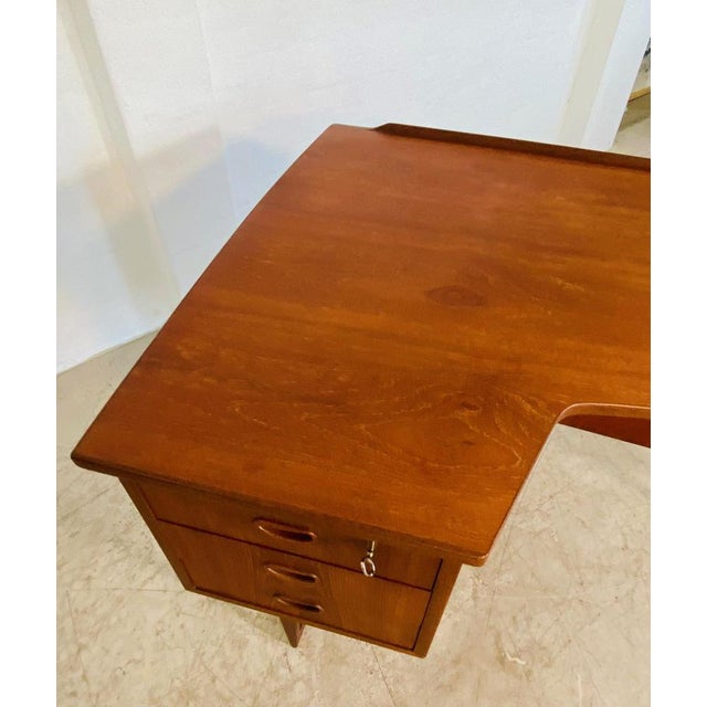 Mid-Century Danish Teak Boomerang Desk from Løvig, 1960s For Sale - Image 11 of 18