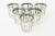 Metal Vintage Silvered Barware Set of 18 Glasses With Silver ,Modern Mid Century For Sale - Image 7 of 12