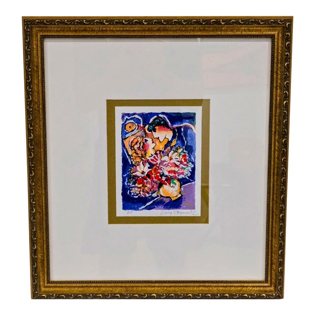 Zamy Steynovitz Hand-Embellished Expressionist Print, Framed and W/CoA For Sale