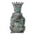 Vintage Prince Frog Outdoor Planter Statue Copper Alloy With Patina For Sale