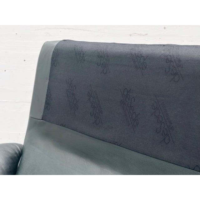 DS-2011 Leather Armchair in Petrol Green from de Sede, Switzerland, 1980s For Sale - Image 16 of 17