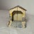 Red Vintage 20th Century Hand Painted Cast Metal Train Bridge Still Coin Dime Bank For Sale - Image 8 of 10