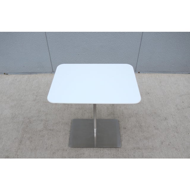 2020s Minimalist Jephson Robb for Bernhardt Design Quiet Rectangular Laptop Side Table For Sale - Image 5 of 18