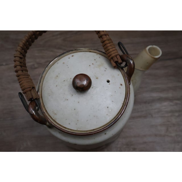 Vintage Mid 20th Century Hand Painted Japanese Otagiri Stoneware Tea Set - 11 Piece For Sale - Image 13 of 17