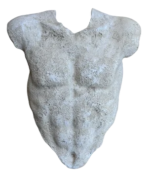 Mid 20th Century Sculpture of Male Torso Wall Hanging