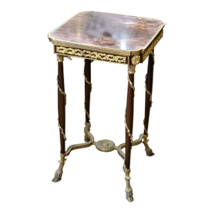Louis XVI Gueridon Table With Bronze Hoof Feet & Ormolu Gallery