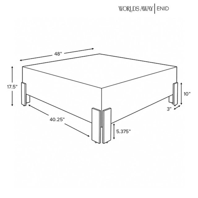 Not Yet Made - Made To Order Matthew Izzo Home Enid Dark Burlwood 48" Square Coffee Table For Sale - Image 5 of 6