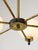 Goldenrod Mid-Century Modern Italian Brass and Opaline Chandelier For Sale - Image 8 of 16