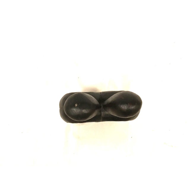 Black Lovers Embrace Valentine Sculpture Large For Sale - Image 8 of 12