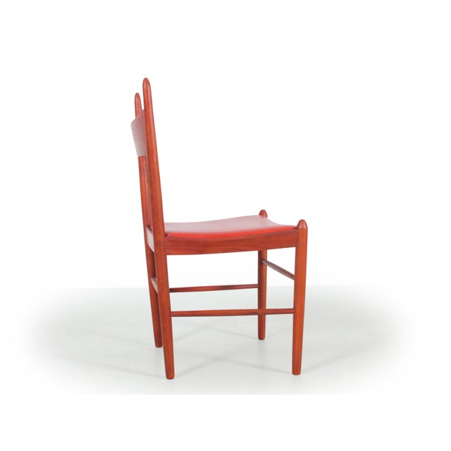 1960s Scandinavian Teak Chairs attributed to Vestervig Eriksen, 1960s, Set of 6 For Sale - Image 5 of 11