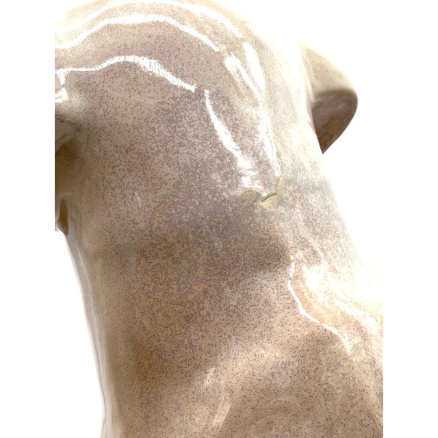 Large Italian Ceramic Dogs attributed to Ronzan, 1970s, Set of 2 For Sale - Image 12 of 18