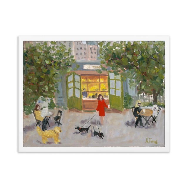 Bryant Park by Alice Ford in White Frame, Small Art Print For Sale