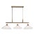 Brookdale Industrial 3 Light Linear Chandelier For Sale