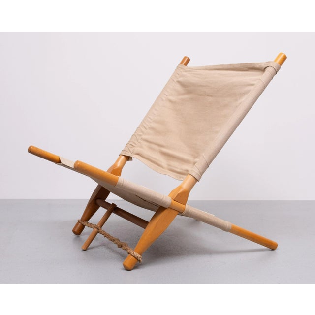 Textile Danish Saw Chair by Ole Gjerlov Knudsen for Cado, 1960 For Sale - Image 7 of 11
