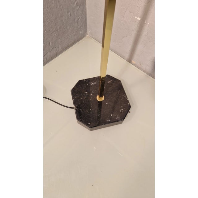 Brass Model Balloon LTE10 Floor Lamp with Beige Base by Luigi Caccia Dominioni for Azucena, 1990s For Sale - Image 12 of 14