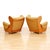 Gold Mid Century Saddleback Sofa & Chair Set by G Plan For Sale - Image 8 of 12
