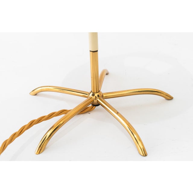 Mid-Century Modern Table Lamp with Fabric Shade by Rupert Nikoll, Vienna, Austria, 1950s For Sale - Image 3 of 18