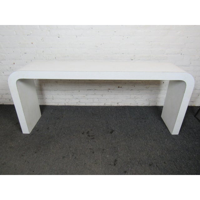 Mid-Century Modern Mid 20th Century White Mid-Century Modern Arch Table For Sale - Image 3 of 8