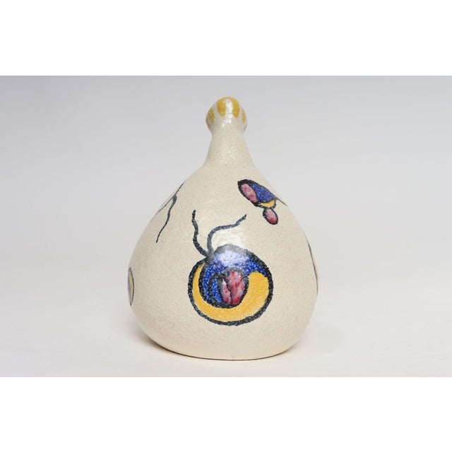 1940s 1940s Art Deco Zuid-Holland Gouda "Espera" Bulbous Matte Glaze Ceramic Pitcher For Sale - Image 5 of 17