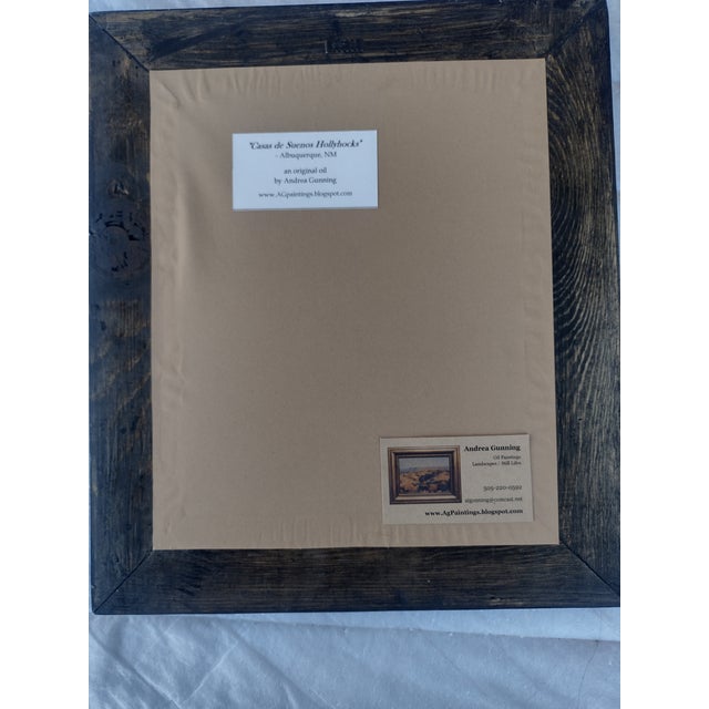 Robin's Egg Blue "Casa De Suenos" Original Oil Painting by Andrea Gunning For Sale - Image 8 of 9