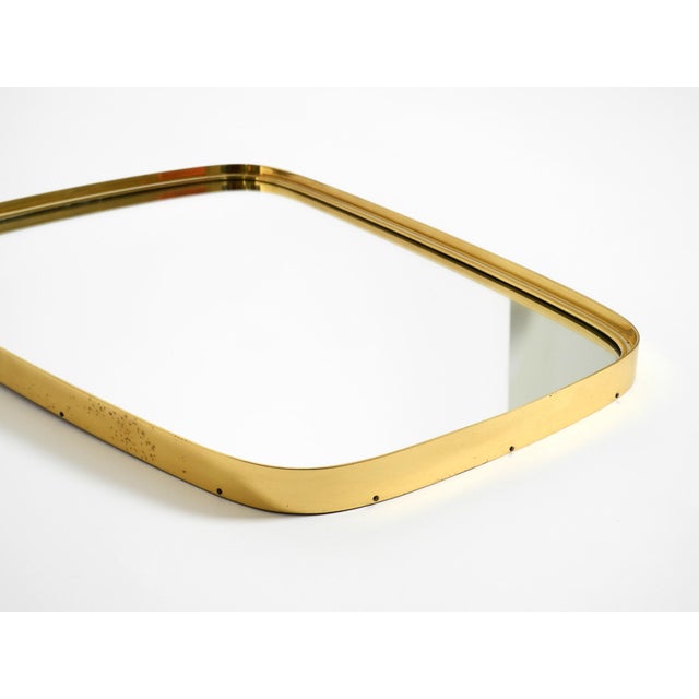 Mid-Century Modern Wall Mirrors with Brass Frames from Münchener Zierspiegel, 1950s, Set of 2 For Sale - Image 13 of 18
