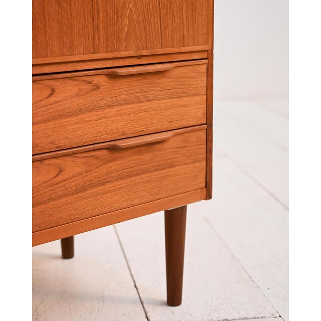 Scandinavian Teak Cabinet with Drawers, 1950s-1960s For Sale - Image 6 of 11