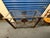 Vintage Brass & Glass Console Table – Ornate Metal Base With Floral Medallion Detail For Sale - Image 10 of 10