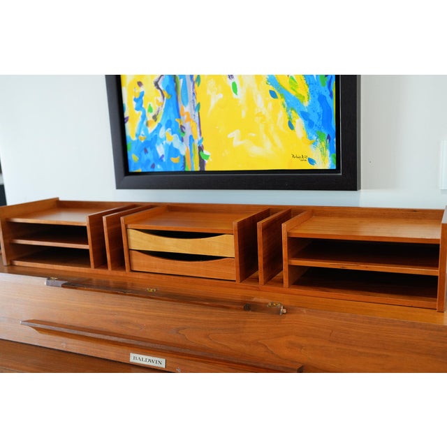 Pedersen & Hansen Teak Desk Organizer | Danish Mid-Century For Sale - Image 9 of 10