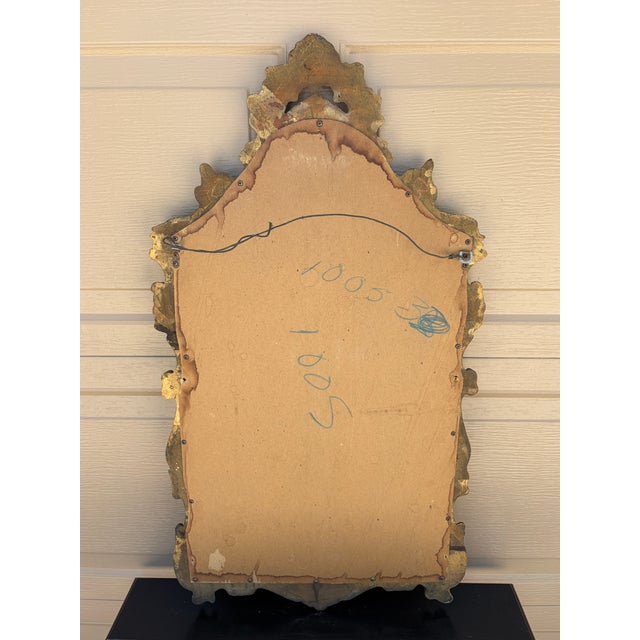 Mid-Century Italian Neoclassical Giltwood Mirror For Sale - Image 12 of 13