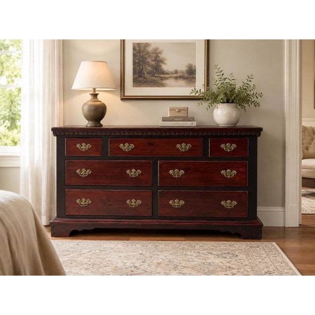 This exquisite seven-drawer dresser by the revered American heritage maker, Pennsylvania House, exemplifies the timeless...