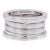 Bulgari Bvlgari B.zero1 18k White Gold 4-Row Band Ring Size 53 (6.5) For Sale
