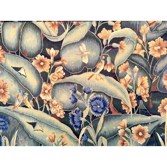 Arts & Crafts/ William Morris Style Verdure Tapestry Birds, Butterflies Foliage For Sale - Image 16 of 16