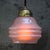 French pink coloured glass pendant lamp with brass top 2 meter black cotton flex E26/E27 Up to 250V (Europe/UK...