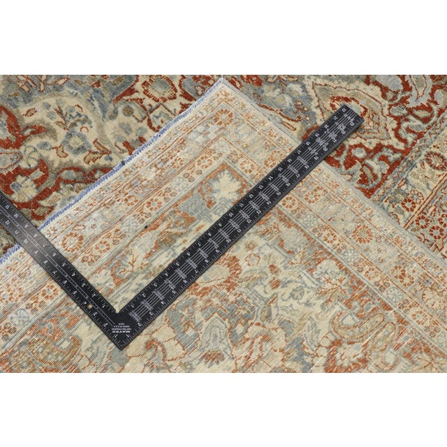 Late 19th Century Antique Persian Mashhad Rug - 10'11 x 17'08 For Sale - Image 5 of 10