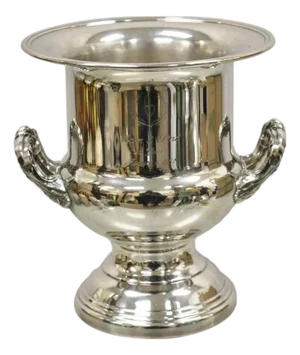 Late 20th Century Gorham Newport Silver Plated Trophy Cup Champagne Chiller Ice Bucket Engraved