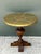 Vintage Brass and Wood Pedestal Table For Sale - Image 9 of 12