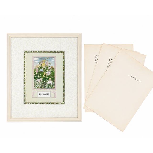 A charming original color book illustration from a beloved children's work by A.A. Milne, featuring the enchanting artwork...