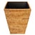 2020s Artifacts Rattan Square Tapered Waste Basket with Metal Liner in Honey Brown For Sale - Image 5 of 7